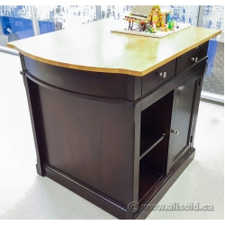 Espresso and Maple Kitchen Island Counter